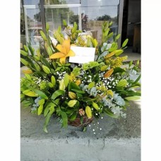 Yellow Lilies on Base